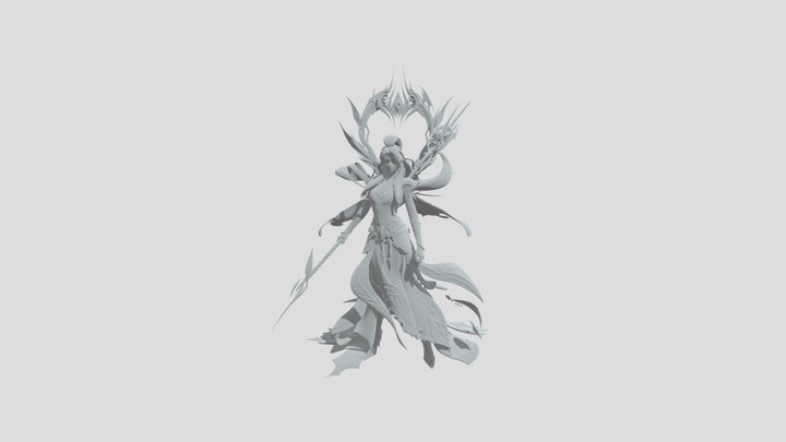 Azure Seraph Ascendant – Kostenloses 3D-Modell STL
