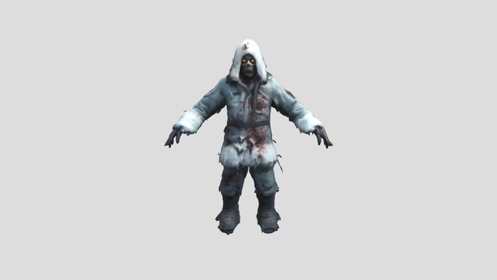 Zombie Explorer Cold 3D Model