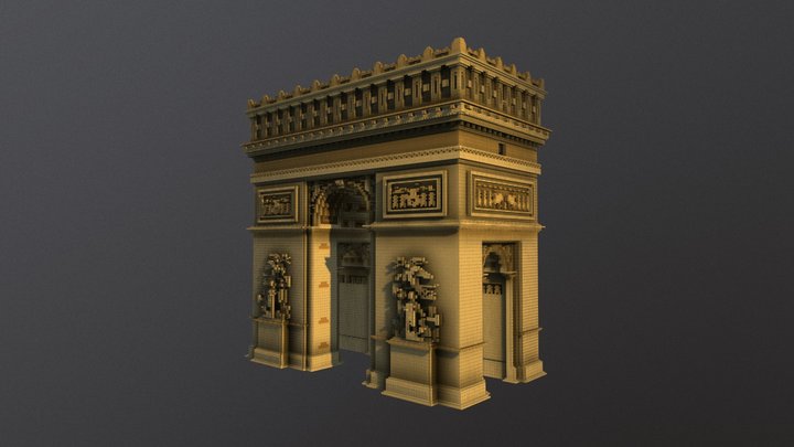 Arc de triomphe 3D Model