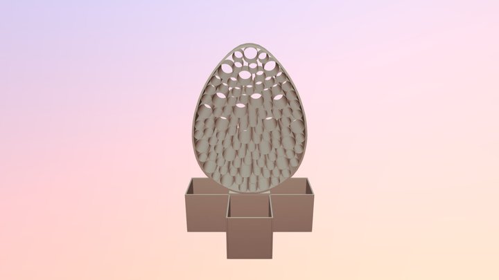 Цветочное яйцо 3D Model