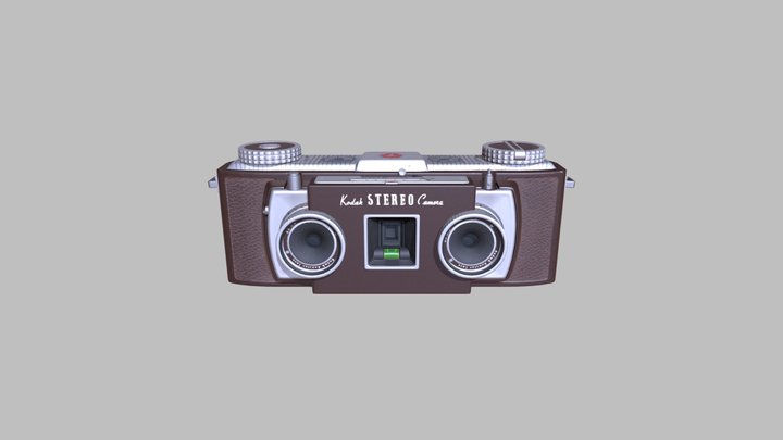 Vintage Kodak Stereo Camera 3D Model