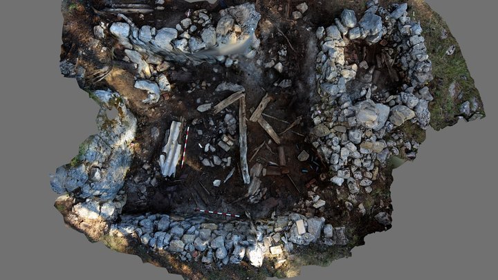 Barraca Minera 209 de Coll de Pradell-coberta 3D Model
