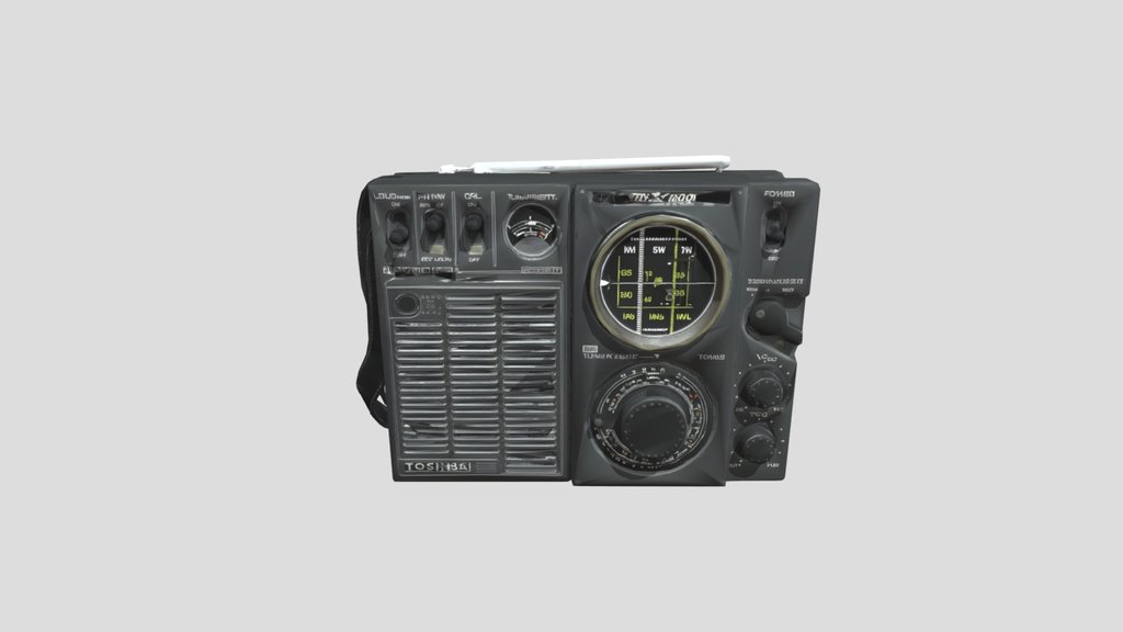 Toshiba_ Shortwave Radio_obj