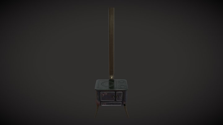 Old stove 3D Model