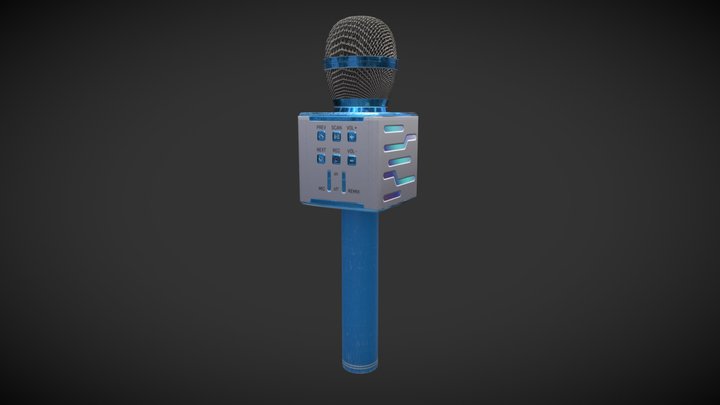 Karaoke microphone 3D Model