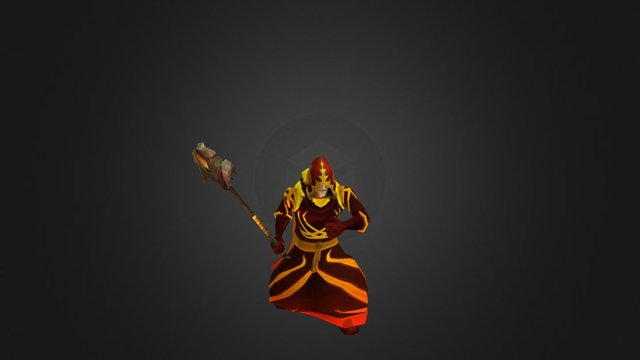 Vanguard Hero Pack: Fire Wizard 3D Model