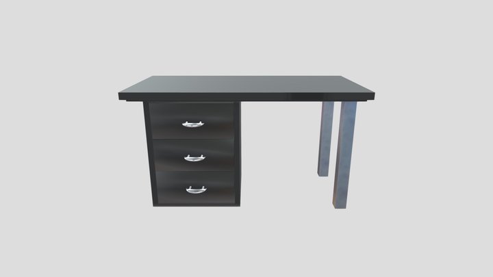 Modern Desk 3D Model