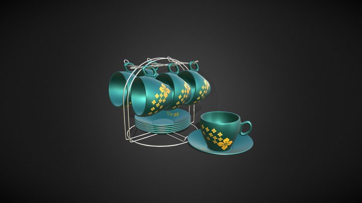 Tea Cup Set 3D Model