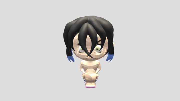 Inosuke Chibi Lowpoly 3D Model