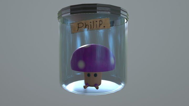 Philip the Mushroom 3D Model