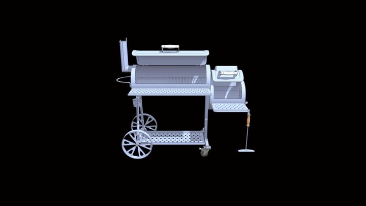 Barbecue Grill Assembly – SolidWorks CAD Model 3D Model