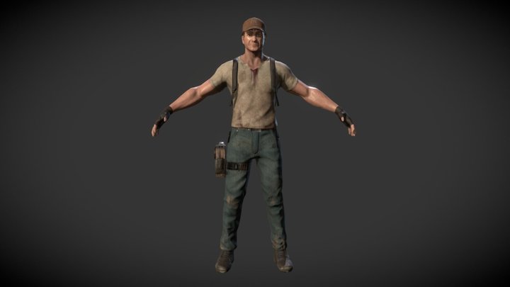 Adventure Game Character 3D Model