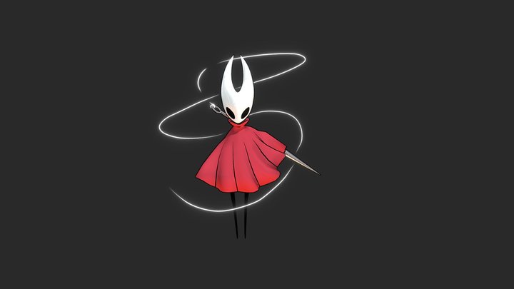 Hollow Knight Silksong Hornet Rig 3D Model