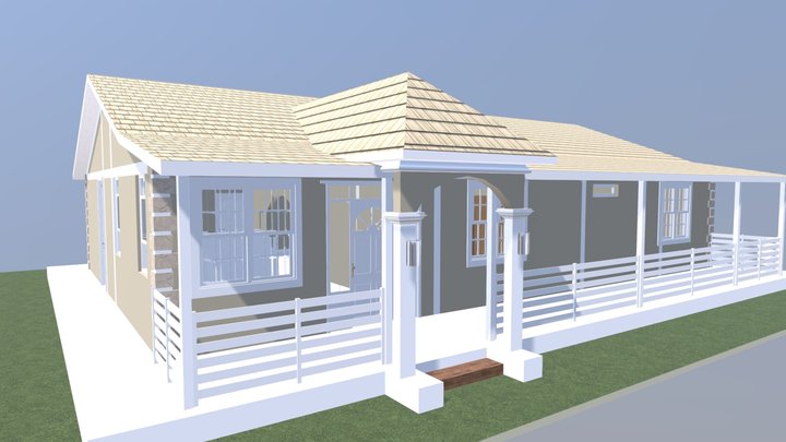 Casa Tipo Americana 3D Model