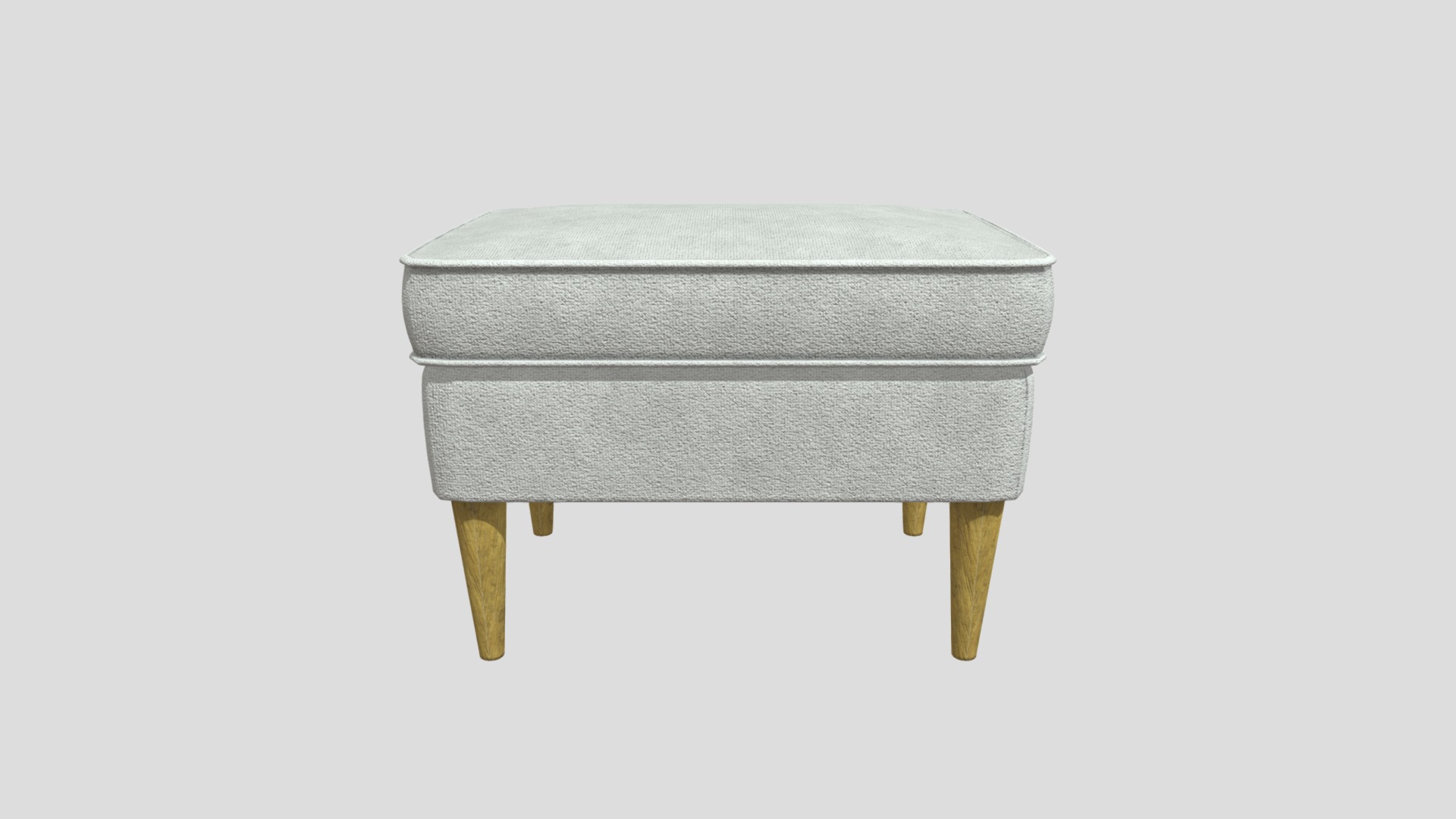 3D model Ikea Skiftebo Footstool - This is a 3D model of the Ikea Skiftebo Footstool. The 3D model is about a grey rectangular object.