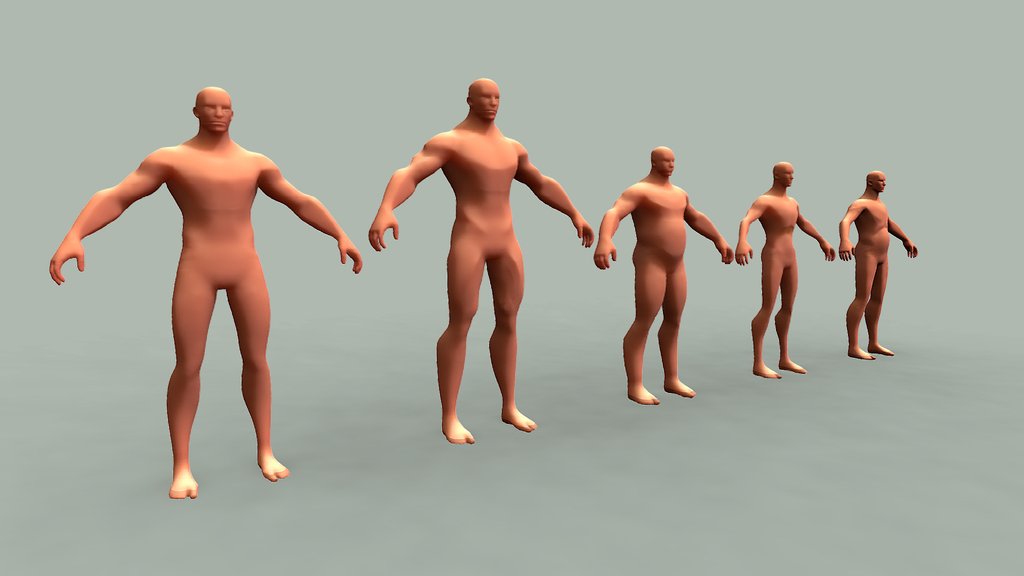 Stylized male Base mesh FREE