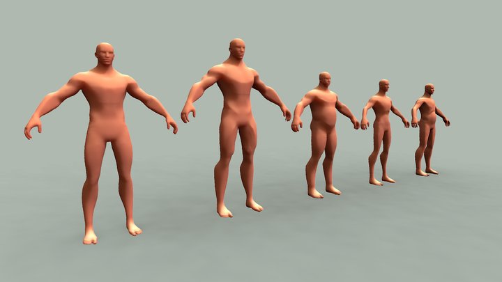 Stylized male Base mesh FREE 3D Model