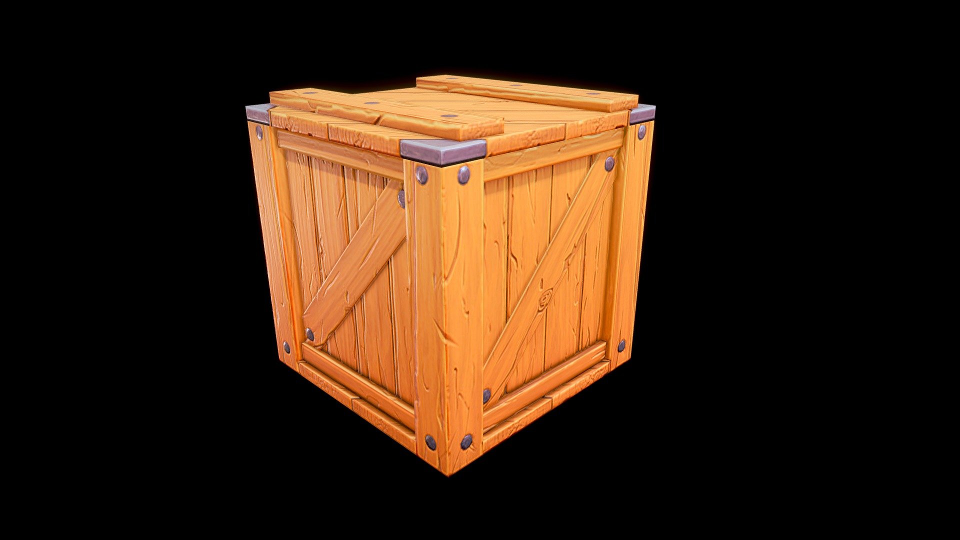 Crate - Game Ready - 3D model by Rafael Ribeiro (@ribeirorafael ...