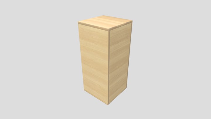 Pedestal_Uno_Tall_Wood_obj – Modelo 3D gratuito STL