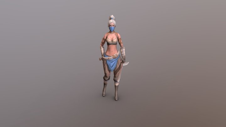 female ninja 3D Model