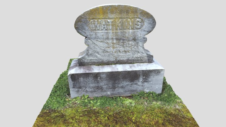 Watkins Family Marker - Jefferson Cemetery 3D Model