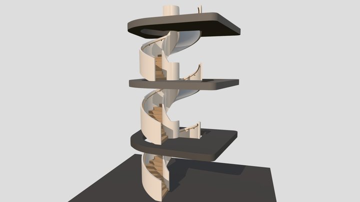 Helical-staircase 3D models - Sketchfab