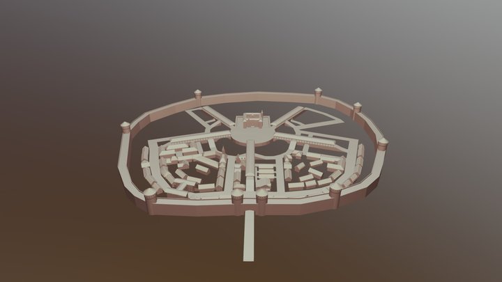 Medieval City [Untextured] 3D Model