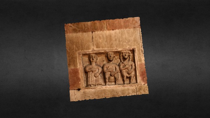 St. Zeno Bad Reichenhall - romanisches Relief 1 3D Model