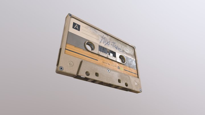 Cassette (Cassette Recorder proj./ Game ready) 3D Model