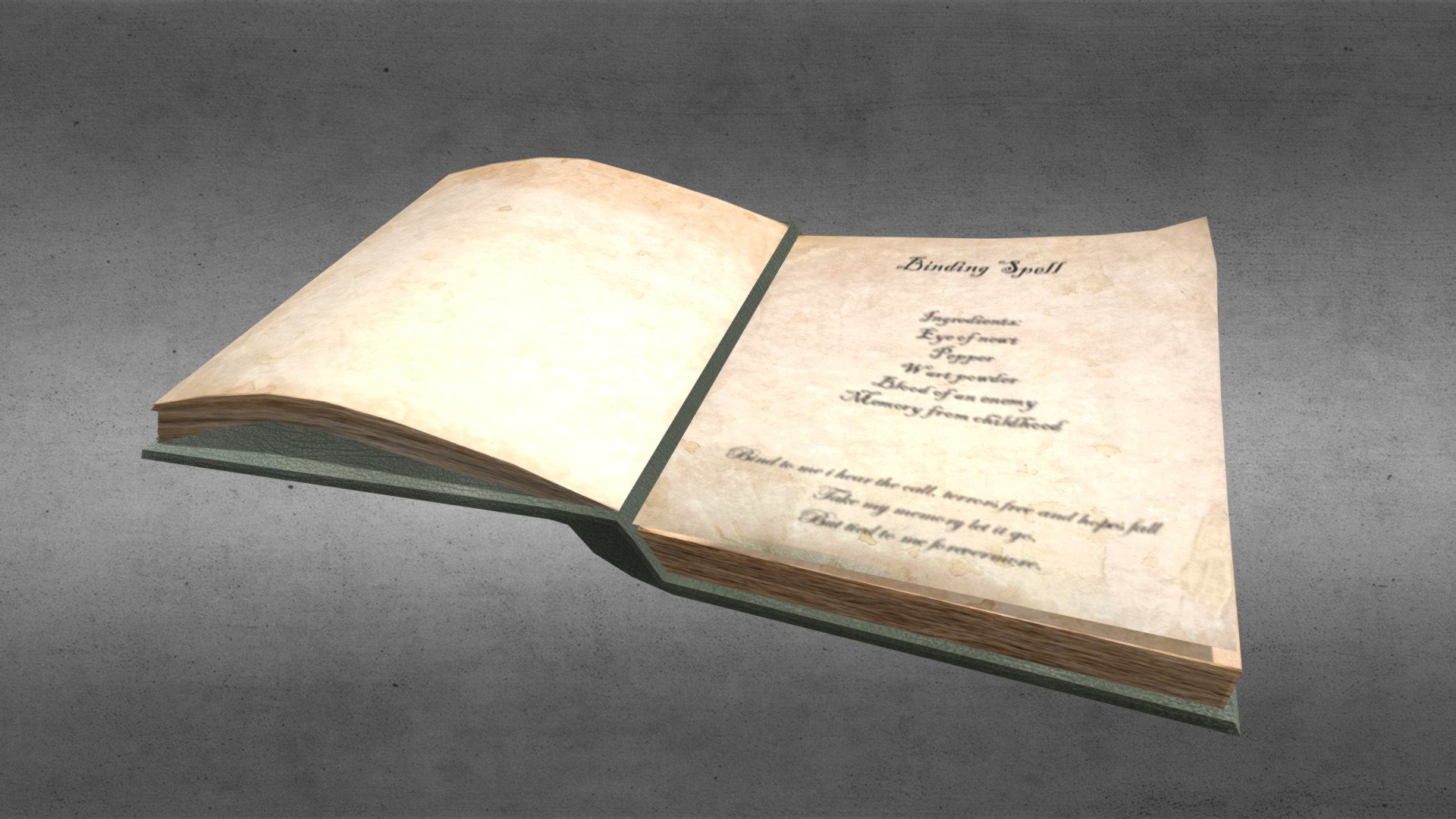 Simple Leather Spell Book Low Polly Magic - Download Free 3D model by ...