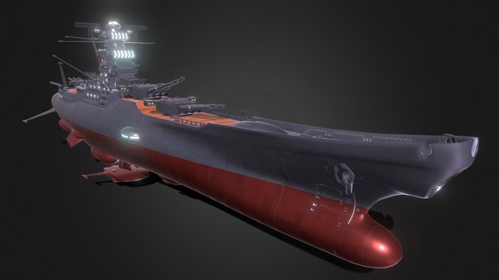 Space Battleship Yamato 2205 3D Model