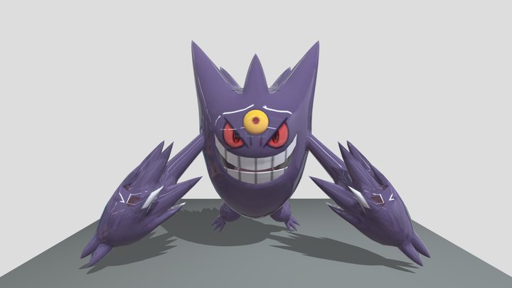 Gengar Mega 3D Model