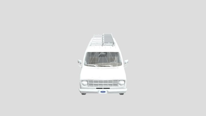 1975+ Ford+ Econoline+(150+-+cargo)+van.dae 3D Model