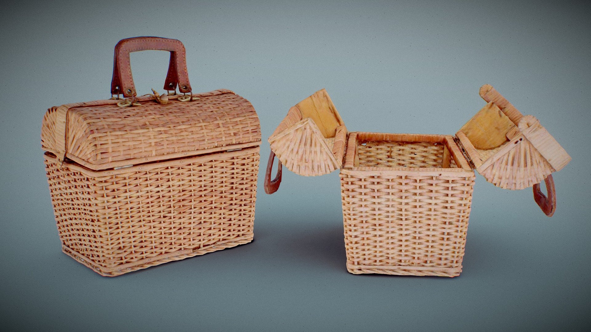 Wicker Baskets — Sketchfab embed 3D viewer