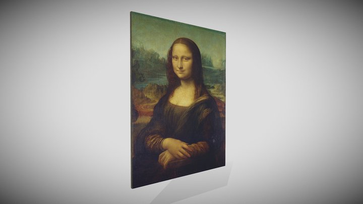 "Mona Lisa" by Leonardo da Vinci (1503-1517) 3D Model