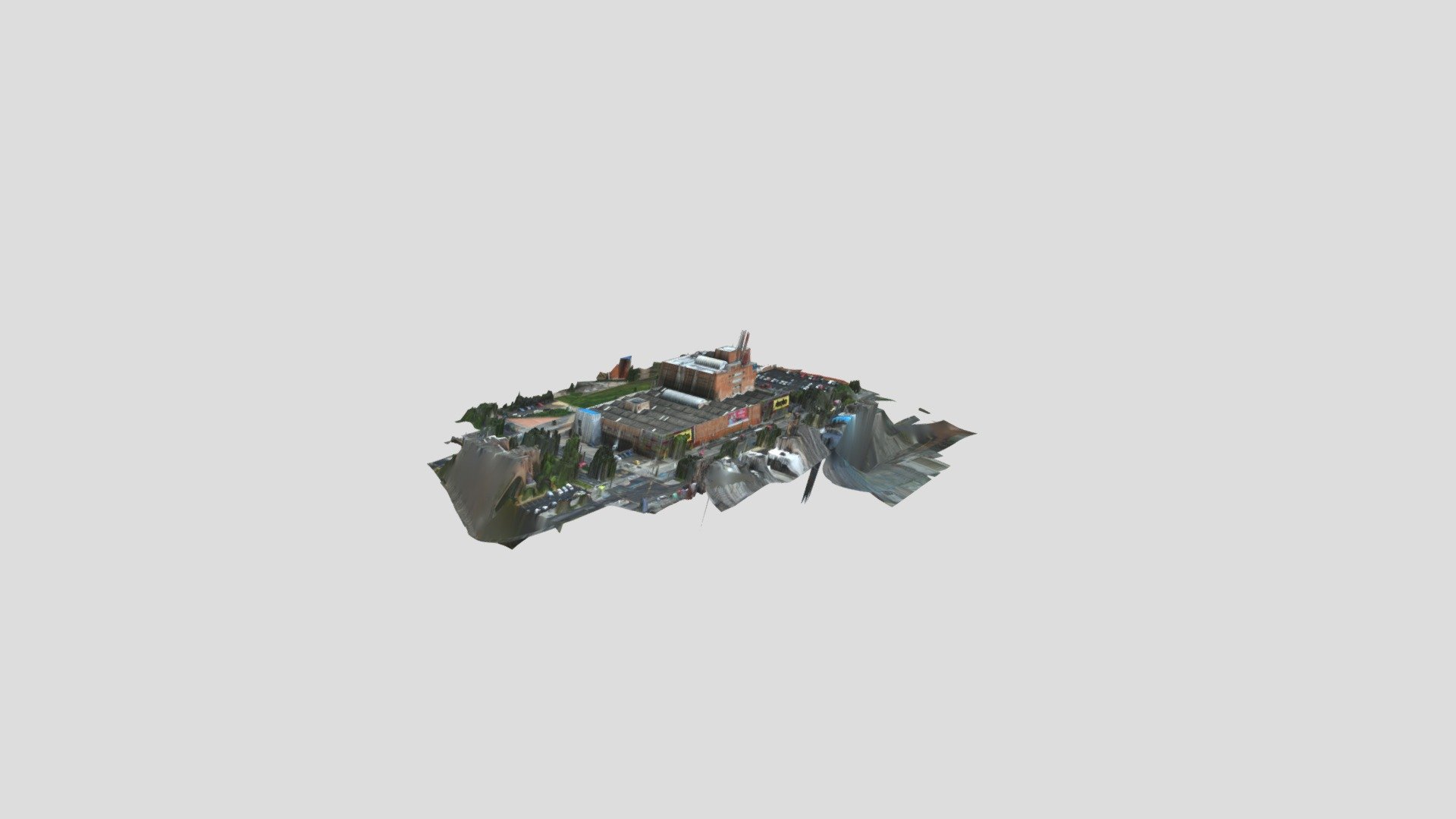 Almacén Exito 3D Full — Sketchfab embed 3D viewer