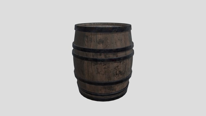 Old Barrel 3D Model