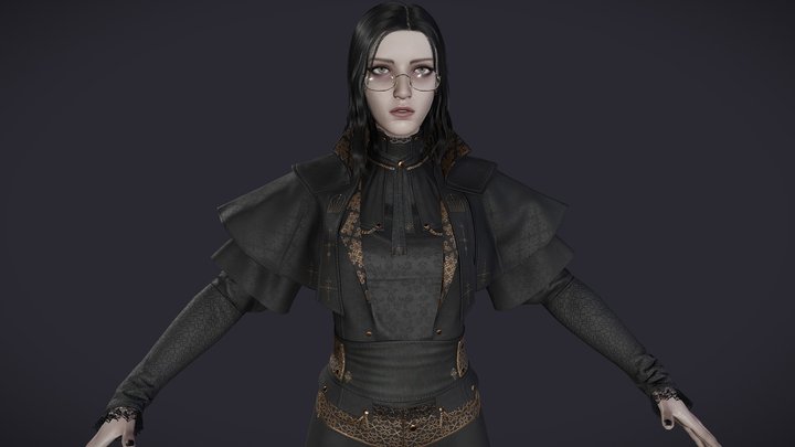 Lillian - Game ready PBR character 3D Model
