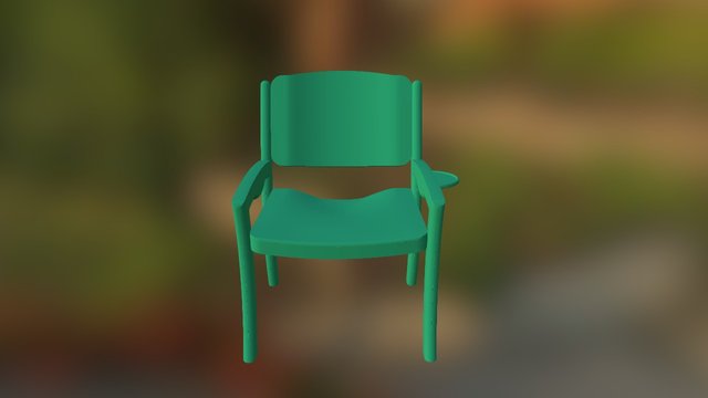 Sklopen Stol kraj 3D Model