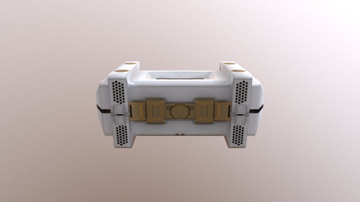 Sci-Fi crate 3D Model