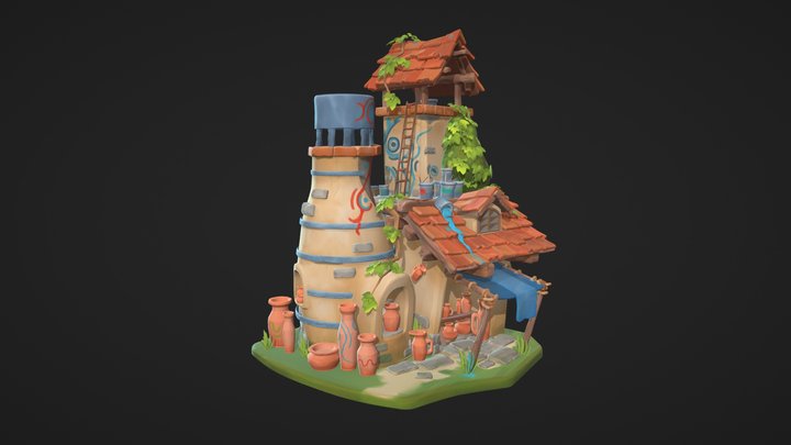 The StoreFront | sculpting exam 3D Model