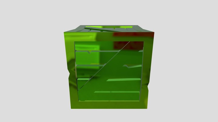 animal company crate green 3D Model