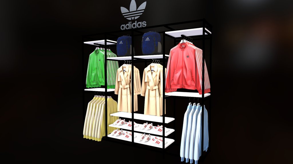 Mueble Adidos Visua Merchandising