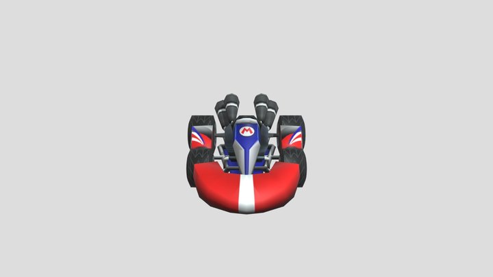 Wii standard kart 3D Model