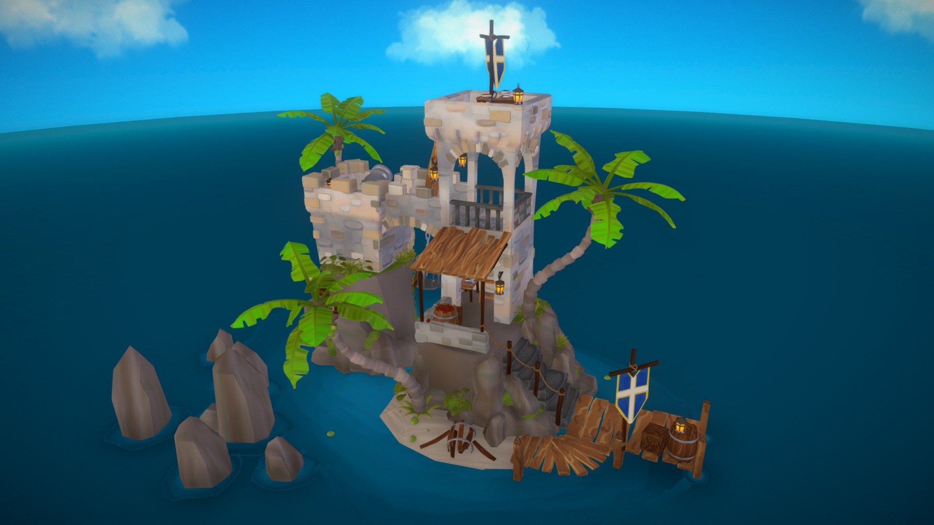 Imperial Watchtower - Island Assignment - 3D model by Stijn Van Den ...