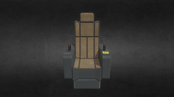 Sci-Fi Pilot Seat 3D Model
