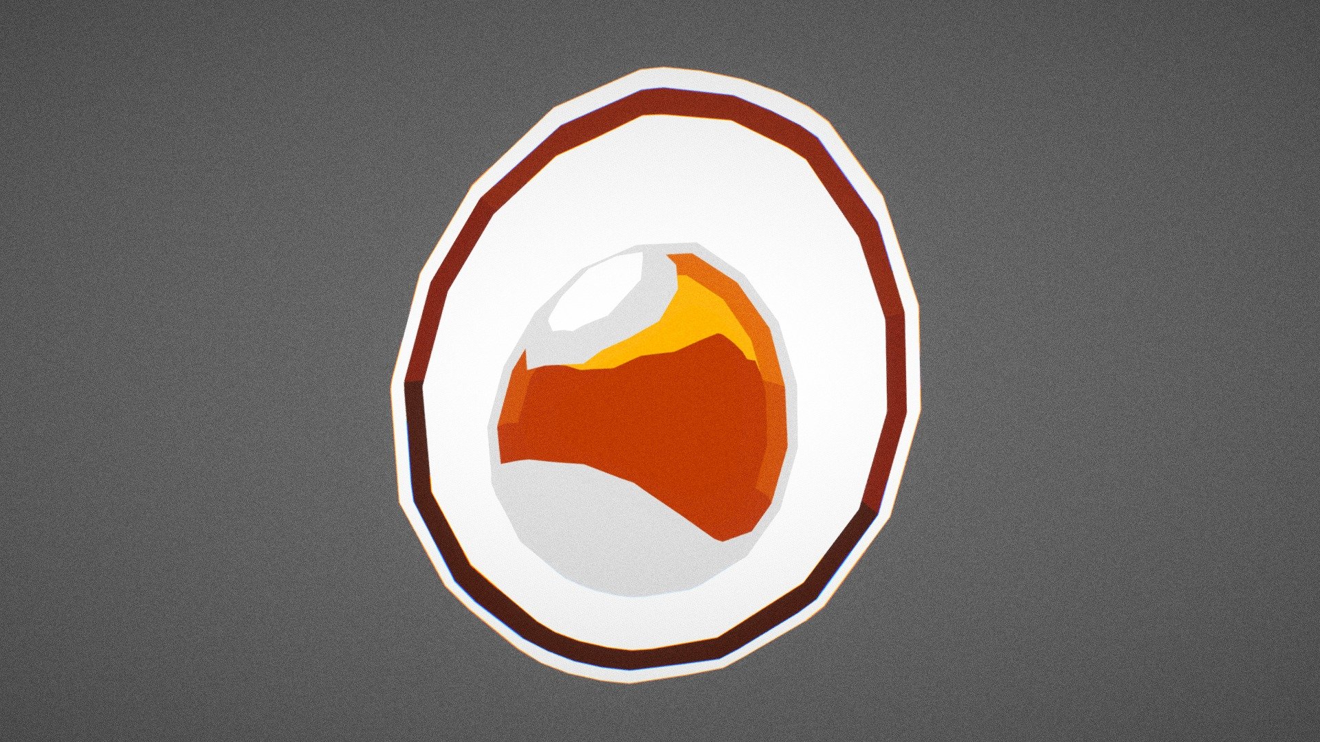 Lowpoly Breakfast Egg