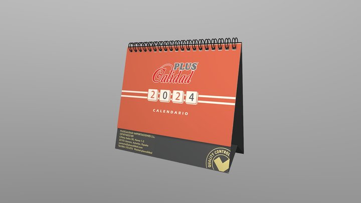 Pluscalidad Calendario test 3D Model