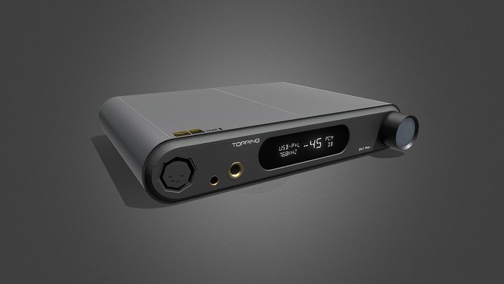 DAC and AMP Topping DX7 Pro Plus 3D Model