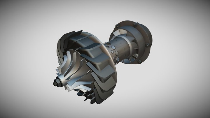 Model Jet Engine 3D Model